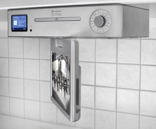 Soundmaster Küchenunterbau Multi Media Center mit TV (25 cm – DVB-T2/C), DAB+/UKW-Radio, CD/MP3, USB, Bluetooth® im Angebot