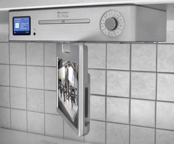 Soundmaster Küchenunterbau Multi Media Center mit TV (25 cm – DVB-T2/C), DAB+/UKW-Radio, CD/MP3, USB, Bluetooth® im Angebot