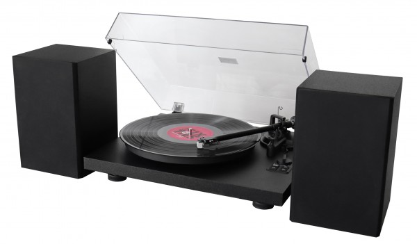 Soundmaster Plattenspieler mit Bluetooth®, PC-encoding. 2 Wege Bass Reflex Lautsprechern
