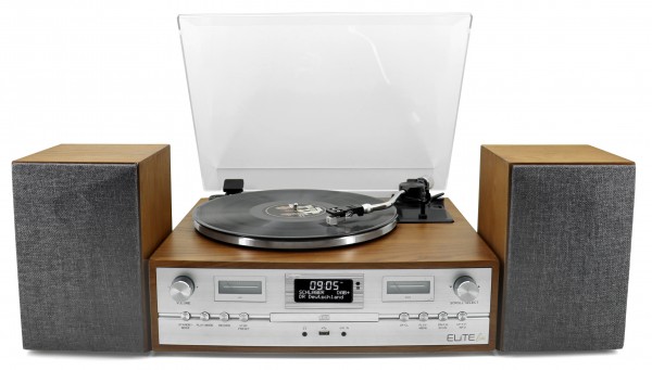 Soundmaster Retro HiFi Anlage mit Plattenspieler, DAB+/UKW, CD/MP3, USB, Bluetooth® Blitzverkäufe