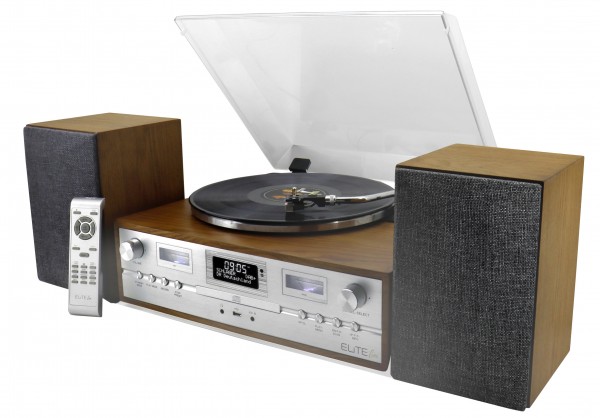 Soundmaster Retro HiFi Anlage mit Plattenspieler, DAB+/UKW, CD/MP3, USB, Bluetooth® Blitzverkäufe