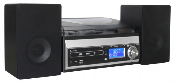 Soundmaster Stereo-Musikcenter mit DAB+/UKW, CD/MP3, Plattenspieler, Kassette, USB, Encoding Angebote