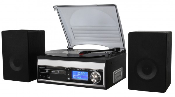 Soundmaster Stereo-Musikcenter mit DAB+/UKW, CD/MP3, Plattenspieler, Kassette, USB, Encoding Angebote