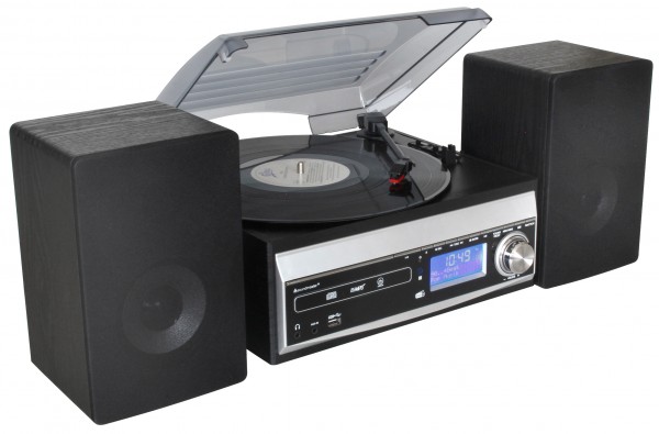Soundmaster Stereo-Musikcenter mit DAB+/UKW, CD/MP3, Plattenspieler, Kassette, USB, Encoding Angebote