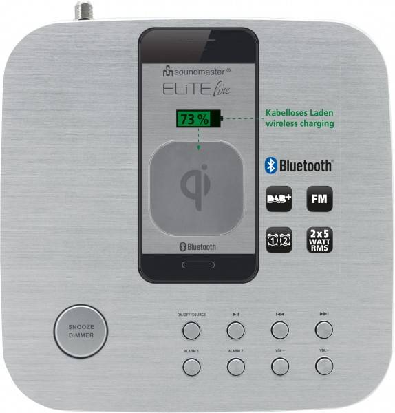 Soundmaster Stereo DAB+/UKW Uhrenradio mit Bluetooth® Günstiger Verkauf