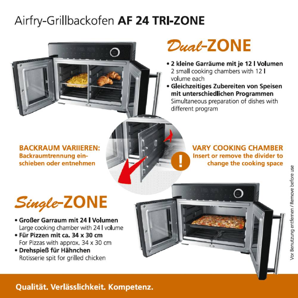 ﻿Steba Airfry-Grillbackofen AF 24 TRI-ZONE Verkauf