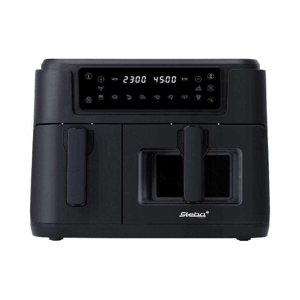 Steba Doppel-Heißluftfritteuse HF 9501 DUO BLACK Jubiläumsangebot