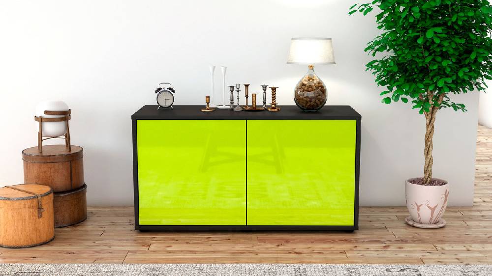 Stil Zeit Möbel Lowboard Ada, Grün (92x49x35cm) Angebote