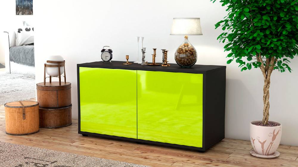 Stil Zeit Möbel Lowboard Ada, Grün (92x49x35cm) Angebote