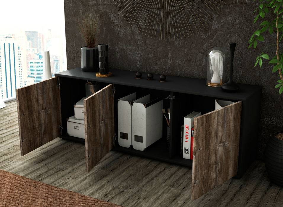 Stil Zeit Möbel Lowboard Allegra, Eiche (136x49x35cm) Fabrik Onlineshop