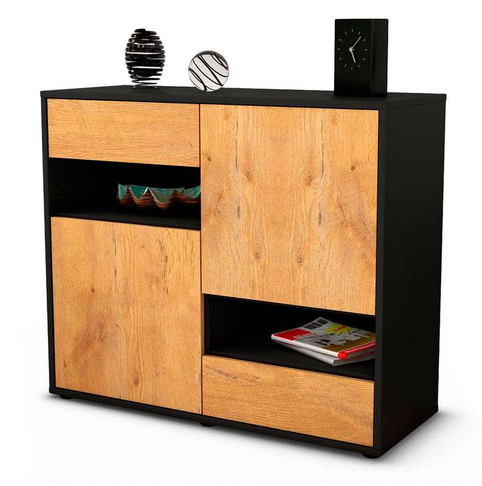 Stil Zeit Möbel Sideboard Carmelina, Eiche (92x79x35cm)