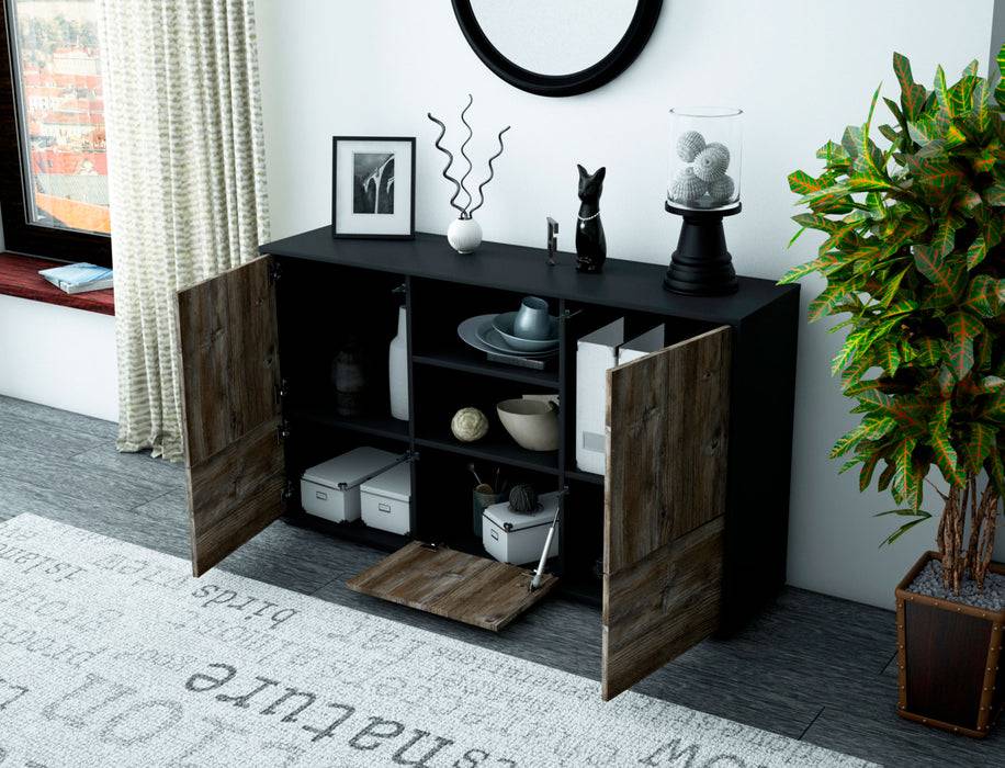Stil Zeit Möbel Sideboard Diellza, Eiche (136x79x35cm) Black Friday