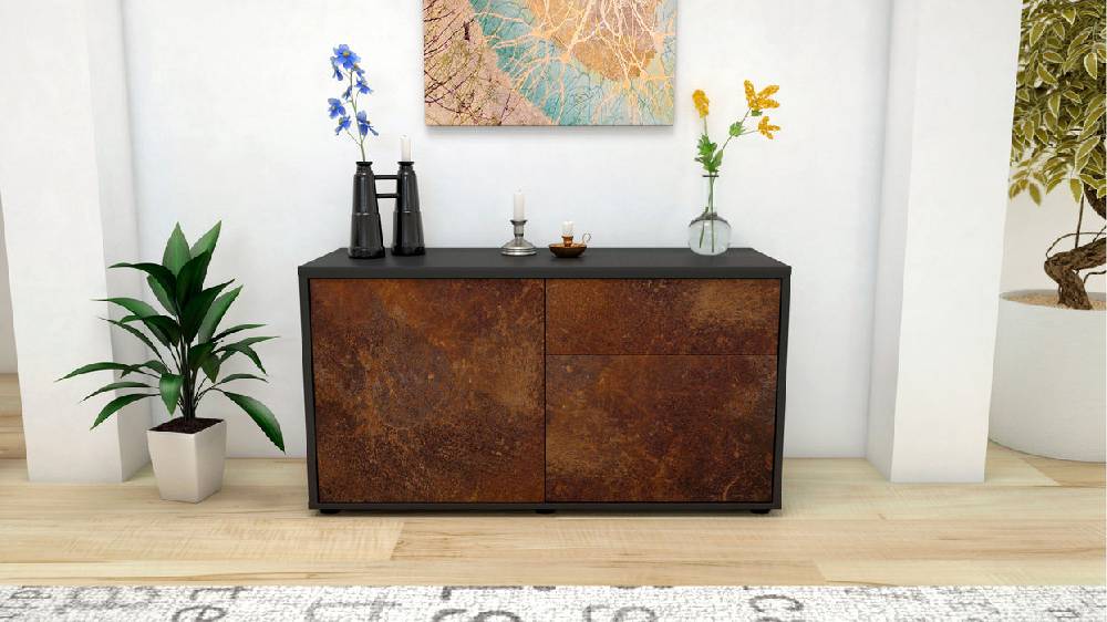 Stil Zeit Möbel Lowboard Aja, Rost (92x49x35cm) Cyber Monday