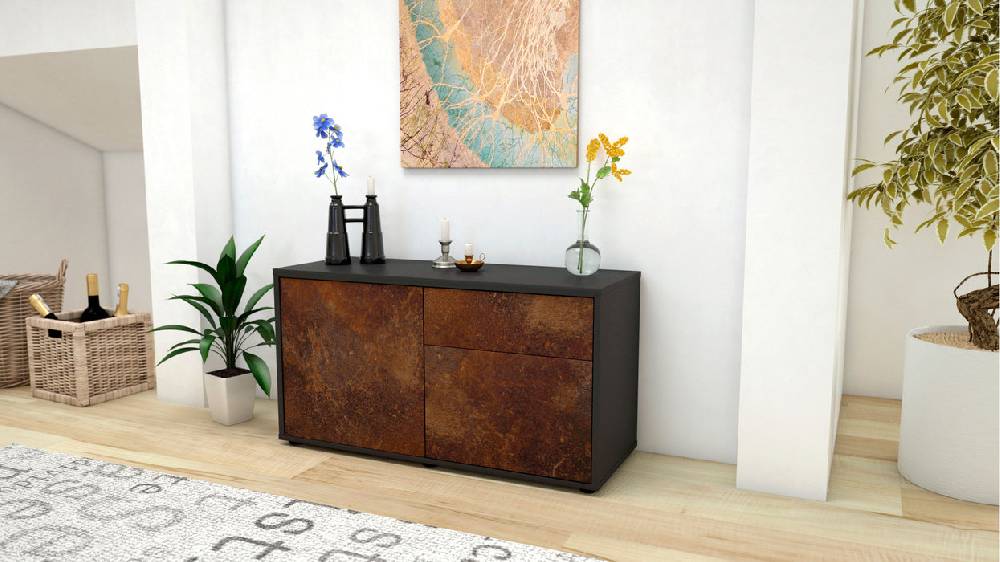 Stil Zeit Möbel Lowboard Aja, Rost (92x49x35cm) Cyber Monday