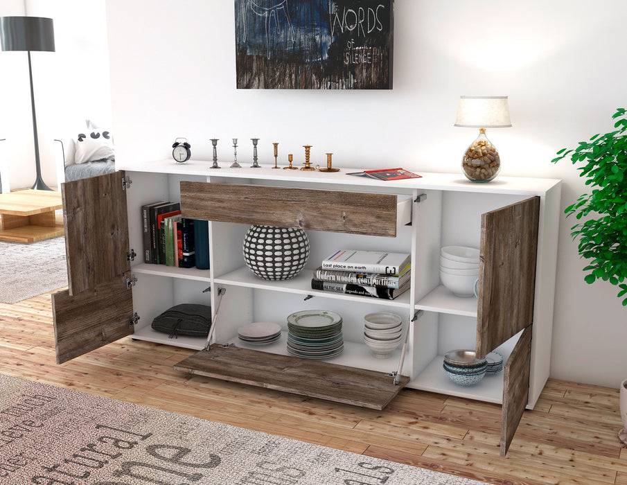 Stil Zeit Möbel Sideboard Elodie, Eiche (180x79x35cm) Neueste Mode