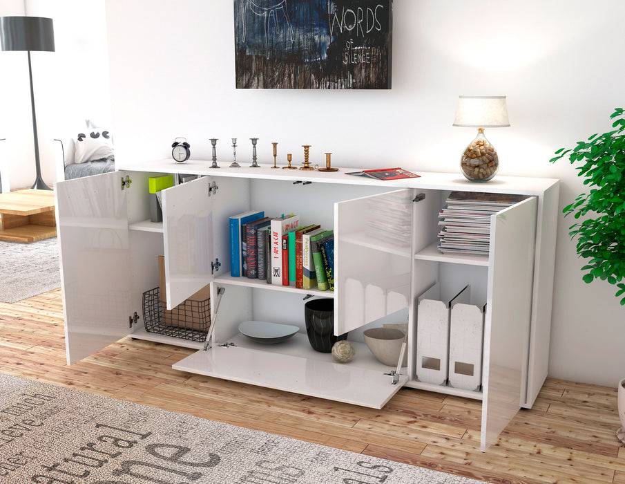 Stil Zeit Möbel Sideboard Eli, Orange (180x79x35cm) Online Outlet