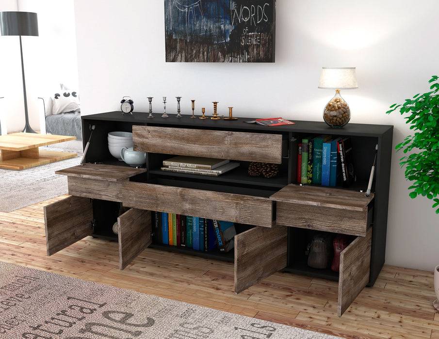 Stil Zeit Möbel Sideboard Emerelda, Eiche (180x79x35cm) VIP-Rabatte