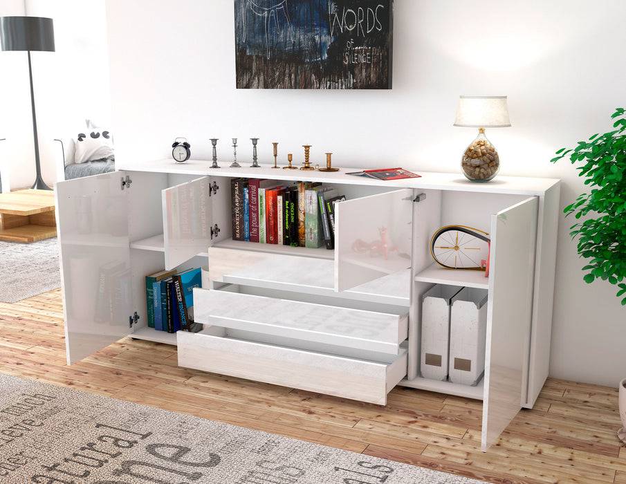 Stil Zeit Möbel Sideboard Eliana, Weiß (180x79x35cm) JETZT KAUFEN