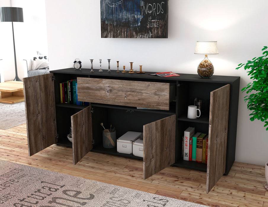 Stil Zeit Möbel Sideboard Flavia, Eiche (180x79x35cm) Bis zu 50% Rabatt