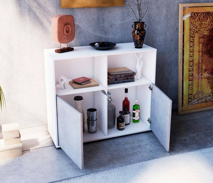 Stil Zeit Möbel Sideboard Camilla, Beton (92x79x35cm) Super Rabatt