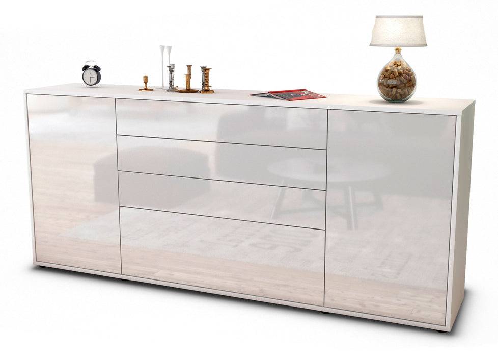 Stil Zeit Möbel Sideboard Eleni, Weiß (180x79x35cm) Auslauf