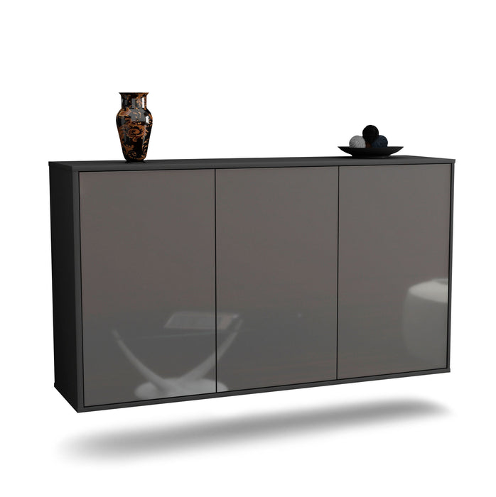 Stil Zeit Möbel Sideboard Chattanooga, Grau, hängend (136x79x35cm) Rabatt
