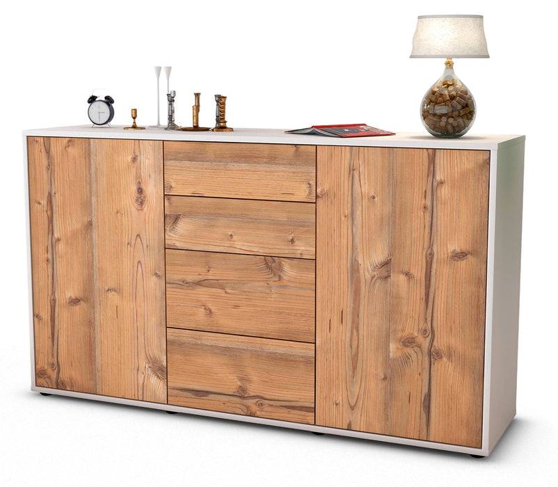 Stil Zeit Möbel Sideboard Donna, Pinie (136x79x35cm) Begrenztes Angebot