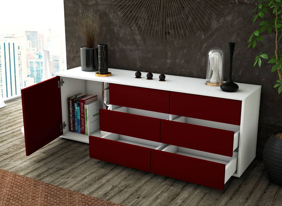Stil Zeit Möbel Lowboard Amedea, Türkis (136x49x35cm) Cyber Monday