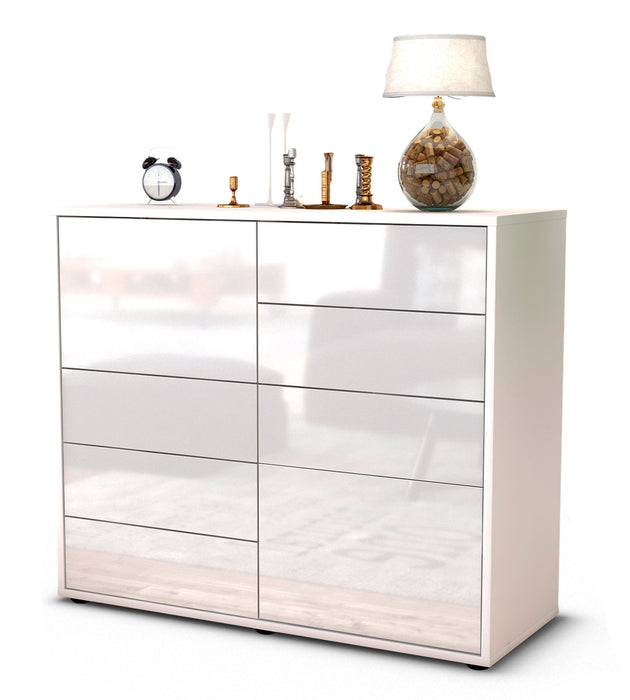 Stil Zeit Möbel Sideboard Clarissa, Weiß (92x79x35cm) Weihnachtsangebot