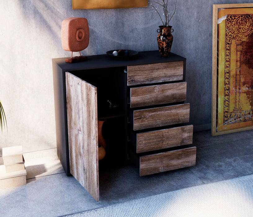 Stil Zeit Möbel Sideboard Cecilia, Eiche (92x79x35cm) Muttertagsangebot