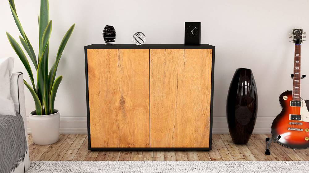 Stil Zeit Möbel Sideboard Blanka, Eiche (92x79x35cm) Vatertagsangebot