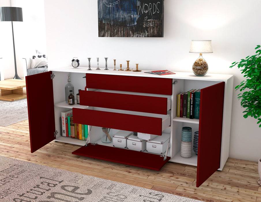 Stil Zeit Möbel Sideboard Eleni, Bordeaux (180x79x35cm) Zeitbegrenzte Promotion