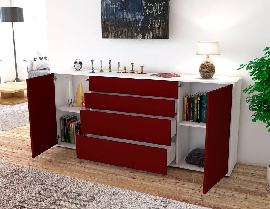 Stil Zeit Möbel Sideboard Elettra, Türkis (180x79x35cm) Bis zu 50% Rabatt
