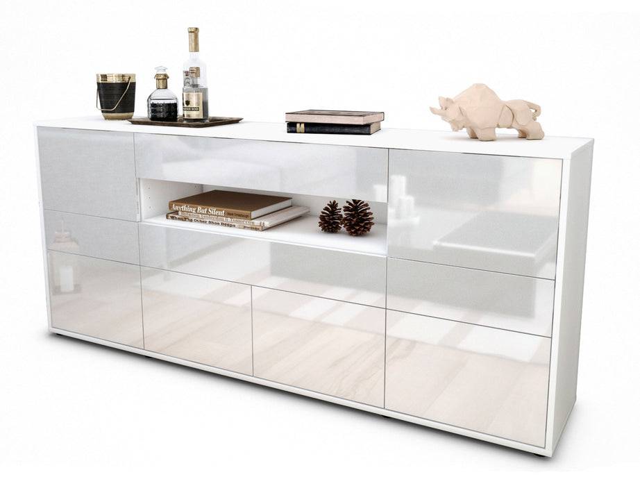 Stil Zeit Möbel Sideboard Emerelda, Weiß (180x79x35cm) Bis zu 65% Rabatt