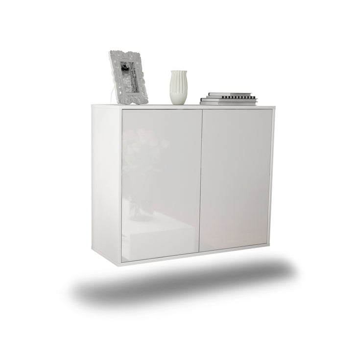 Stil Zeit Möbel Sideboard Hialeah, Weiß, hängend (92x79x35cm) Riesige Rabatte