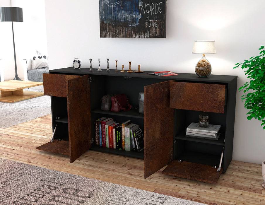 Stil Zeit Möbel Sideboard Gaia, Rost (180x79x35cm) Auslauf