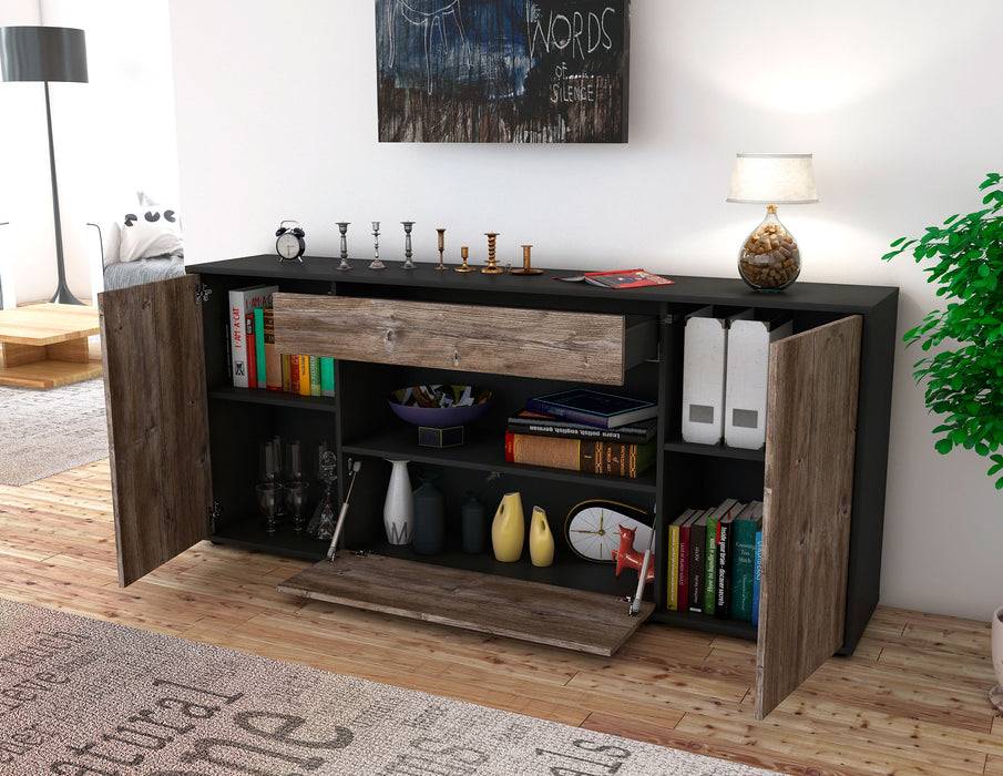 Stil Zeit Möbel Sideboard Fiora, Eiche (180x79x35cm) Angebote