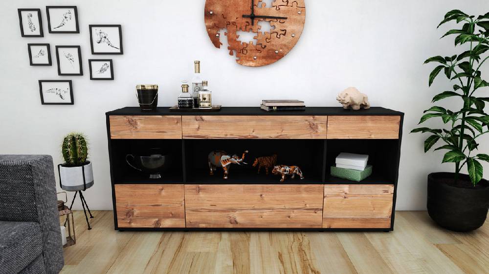Stil Zeit Möbel Sideboard Fabiana, Pinie (180x79x35cm) Hotsell
