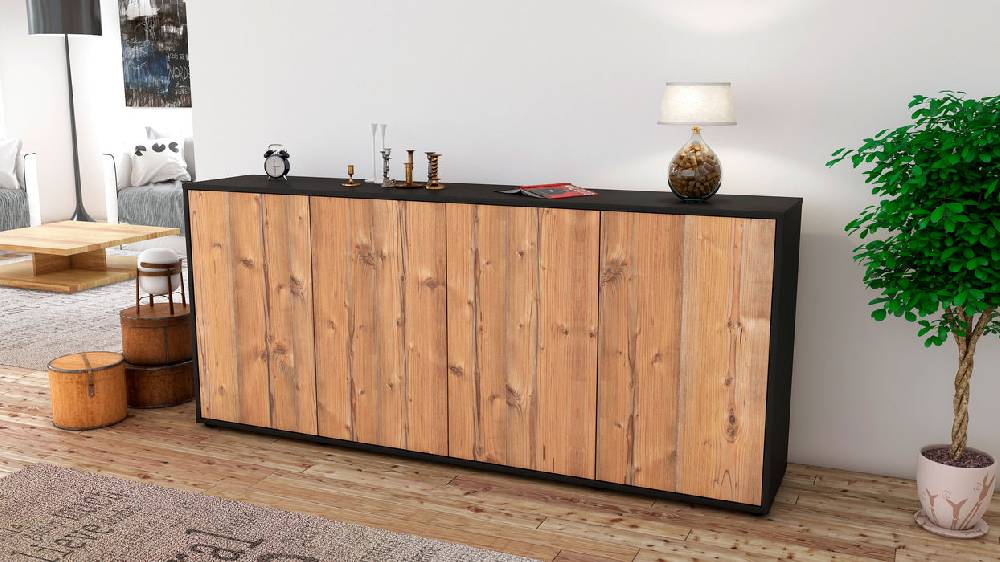 Stil Zeit Möbel Sideboard Elana, Pinie (180x79x35cm) Fabrikpreis