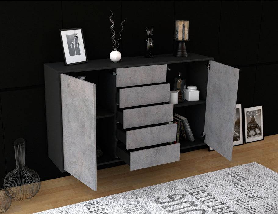 Stil Zeit Möbel Sideboard Pembroke Pines, Beton, hängend (136x79x35cm) Rabatt
