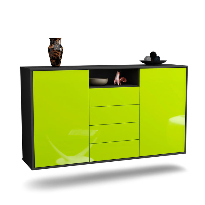 Stil Zeit Möbel Sideboard Eugene, Grün, hängend (136x79x35cm) Günstig kaufen