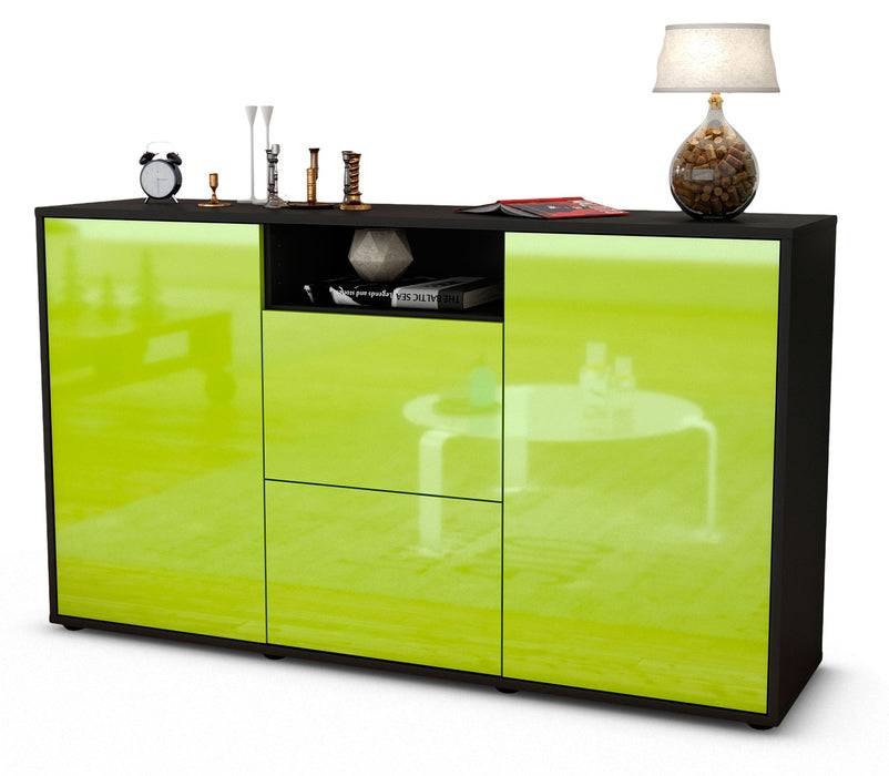Stil Zeit Möbel Sideboard Dimphi, Grün (136x79x35cm) Black Friday