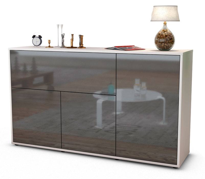 Stil Zeit Möbel Sideboard Edera, Grau (136x79x35cm) Cyber Monday