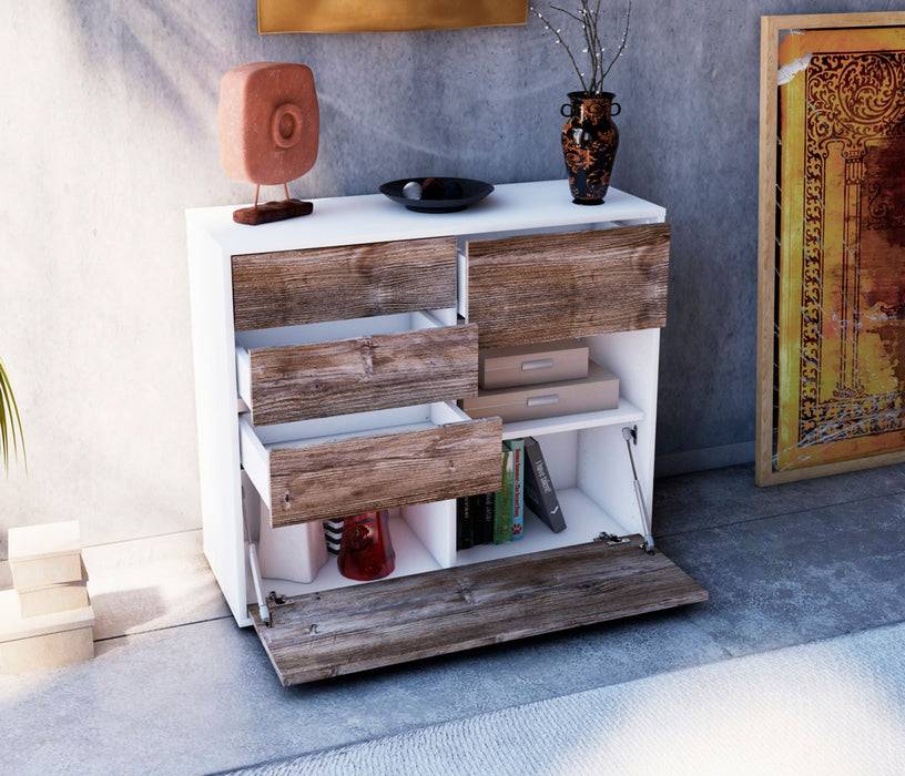 Stil Zeit Möbel Sideboard Coco, Pinie (92x79x35cm) Kauf eins, bekomm eins gratis
