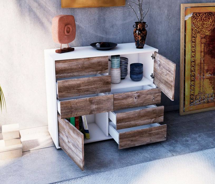 Stil Zeit Möbel Sideboard Circe, Eiche (92x79x35cm) Tägliche Deals