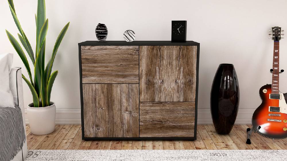 Stil Zeit Möbel Sideboard Carla, Treibholz (92x79x35cm) Wochenangebot