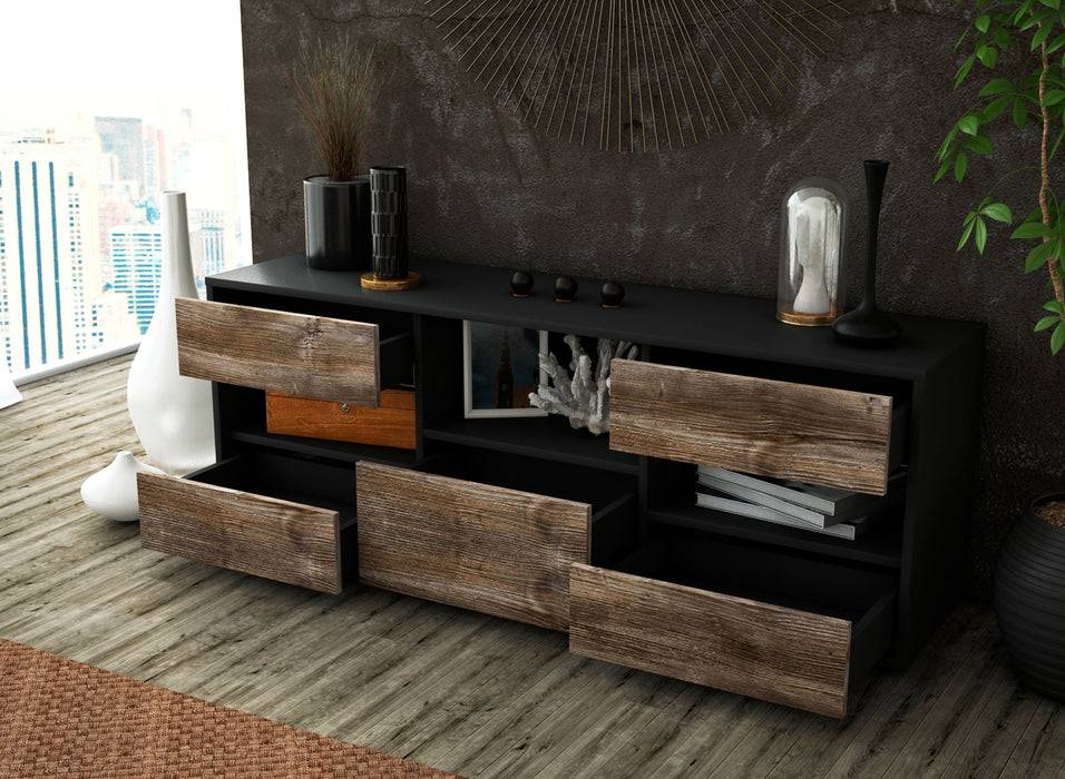 Stil Zeit Möbel Lowboard Annunziata, Eiche (136x49x35cm) JETZT KAUFEN