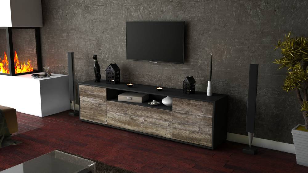 Stil Zeit Möbel Lowboard Bernadetta, Treibholz (180x49x35cm) Sonderangebot der Fabrik
