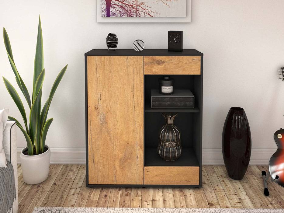 Stil Zeit Möbel Highboard Louisa ,Eiche (92x108x35cm) Fabrik Onlineshop