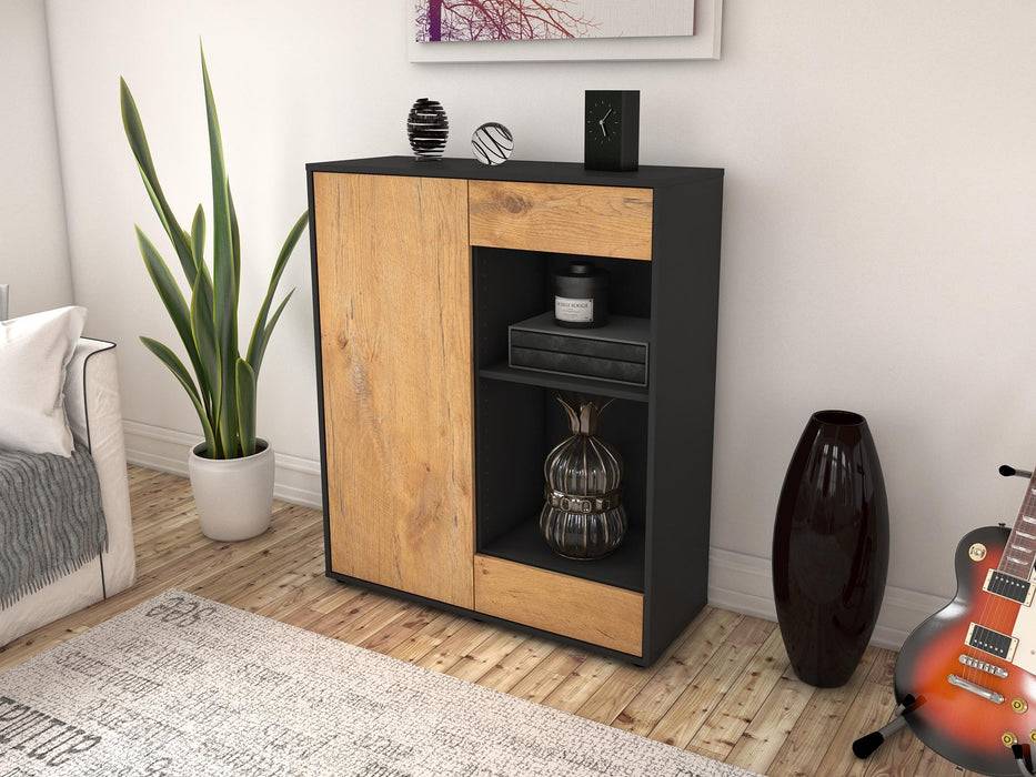 Stil Zeit Möbel Highboard Louisa ,Eiche (92x108x35cm) Fabrik Onlineshop